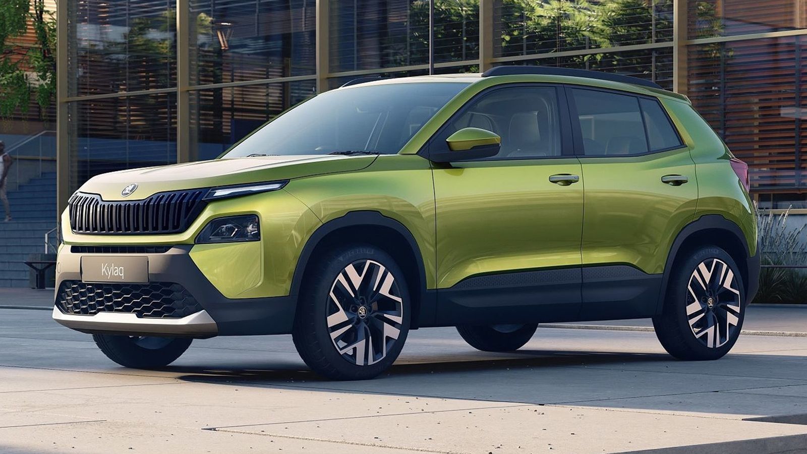 Tο Skoda Kylaq έχει μήκος κάτω από 4 μέτρα (3.995 χλστ.), ενώ το μεταξόνιό του εκτείνεται στα 2.566 χλστ.. 